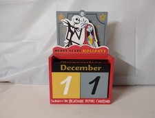 DISNEY THE NIGHTMARE BEFORE CHRISTMAS WOODEN CALENDER