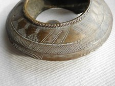 ANCIEN BRACELET ESCLAVE ETHNIQUE VINTAGE BRONZE MASSIF AFRIQUE 380 GRAMMES BOX30
