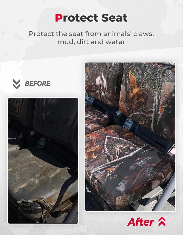 900D Camo UTV Seat Cover Dust Cover for Kubota RTV X900 1100 X1120D 1140 XG850 - Изображение 2 из 4