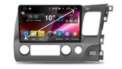 CIVIC SEDAN 2006-2011 GPS ANDROID AUTO WIRELESS APPLE CARPLAY CAMERA HEAD UNIT