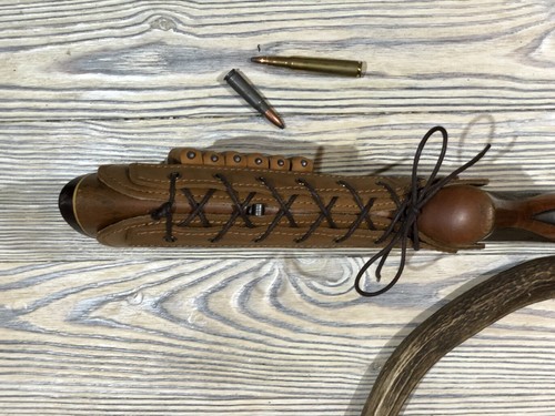 Leather Rifle Buttstock Cover Butt Stock Holder Cheek Rest - Long Range Shooting - Picture 17 of 17