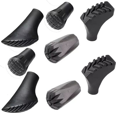 8pcs Assorted Replacement Tips Hiking Stick Walking Trekking Pole Protector