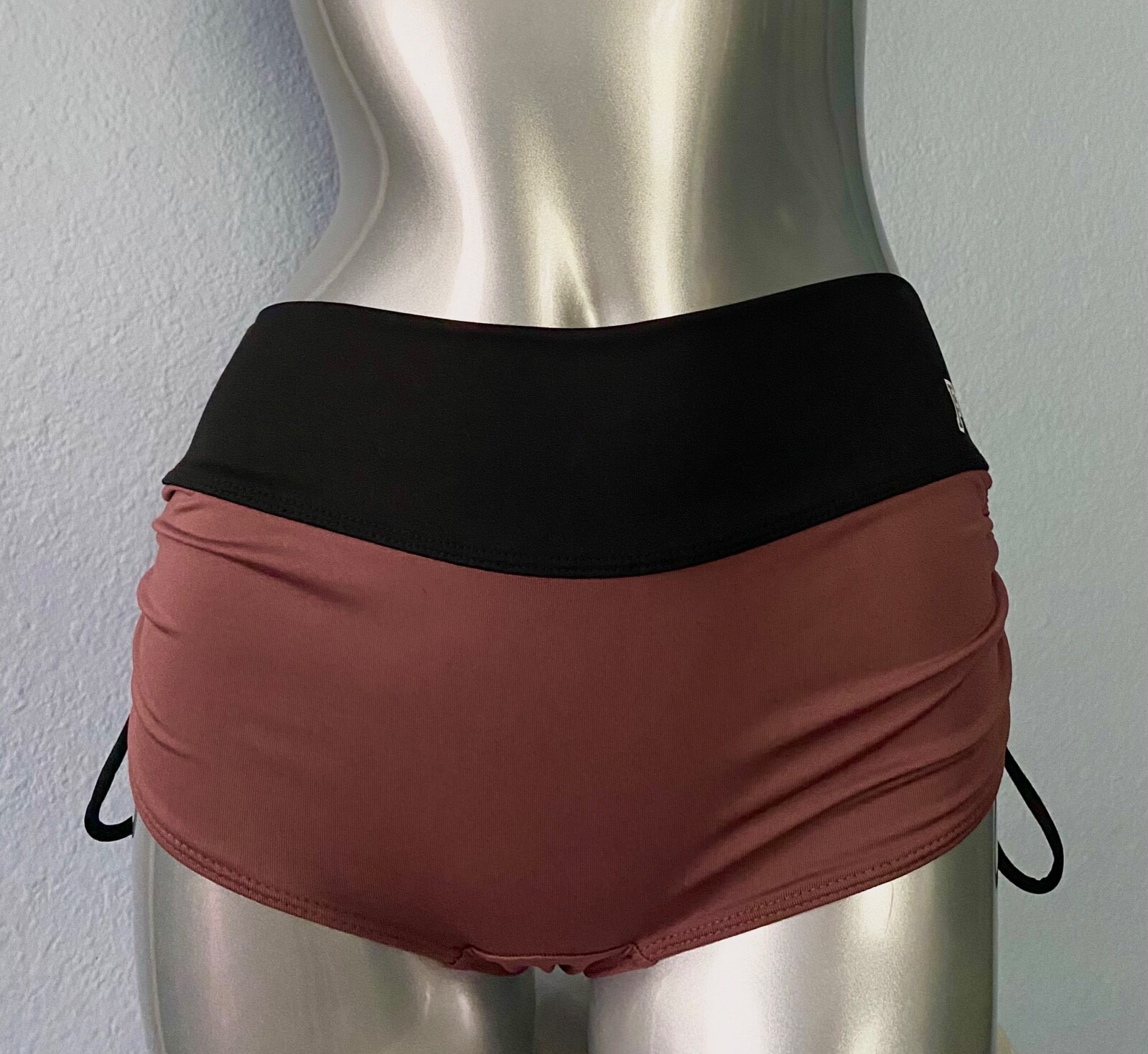 PINK Victorias Secret Bikini Bottom Brown Gym to Swim Short Shortie