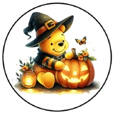 BEAR HALLOWEEN ENVELOPE SEALS LABELS STICKERS PARTY FAVORS