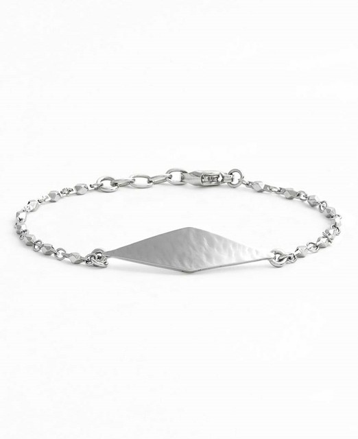 Nordstrom Women's Silver Diamond Plate Bracelet 0731 for sale online eBay
