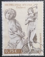 FRANCE 2003 OBLITÉRÉ YT 3558  " ESCLAVES Sculptures MICHEL-ANGE " CACHET ROND