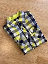 Guess Kids Youth Boys Plaid Shirt Size M Collared Long Sleeve Casual Button Down