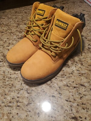 DEWALT Men's Helix ST Waterproof Work Boots Steel Toe Wheat Size