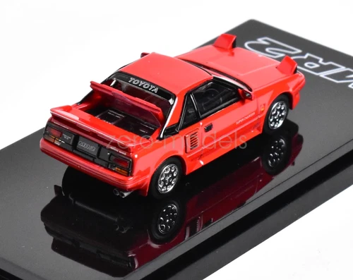 Hobby Japan 1:64 Scale Red MR2 Hatchback Sports Car Model Diecast Metal - Picture 3 of 3