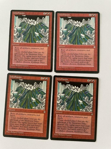 MTG 4X ICE AGE JOKULHUAPS MAGIC THE GATHERING RARE RED SORCERY ENGLISH CARDS - Picture 5 of 6