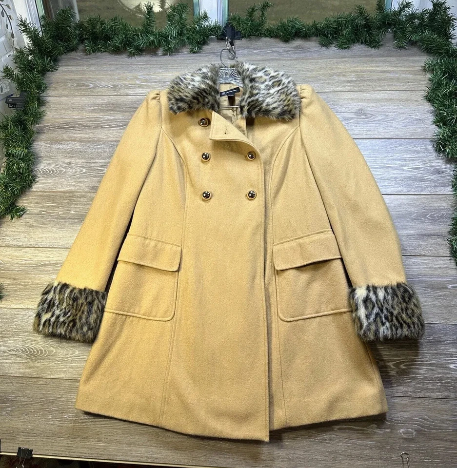 Abrigo INTERNATIONAL CONCEPT Piel Sintética Guisante Talla Grande Mujer’s Chaqueta Tostada Leopardo Foto 3 de 4