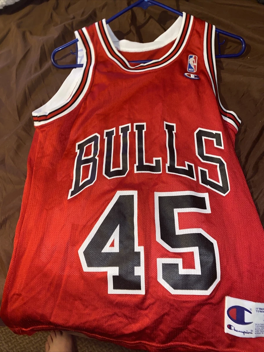 Vintage Champion Chicago Bulls Michael Jordan 90s NBA Jersey 