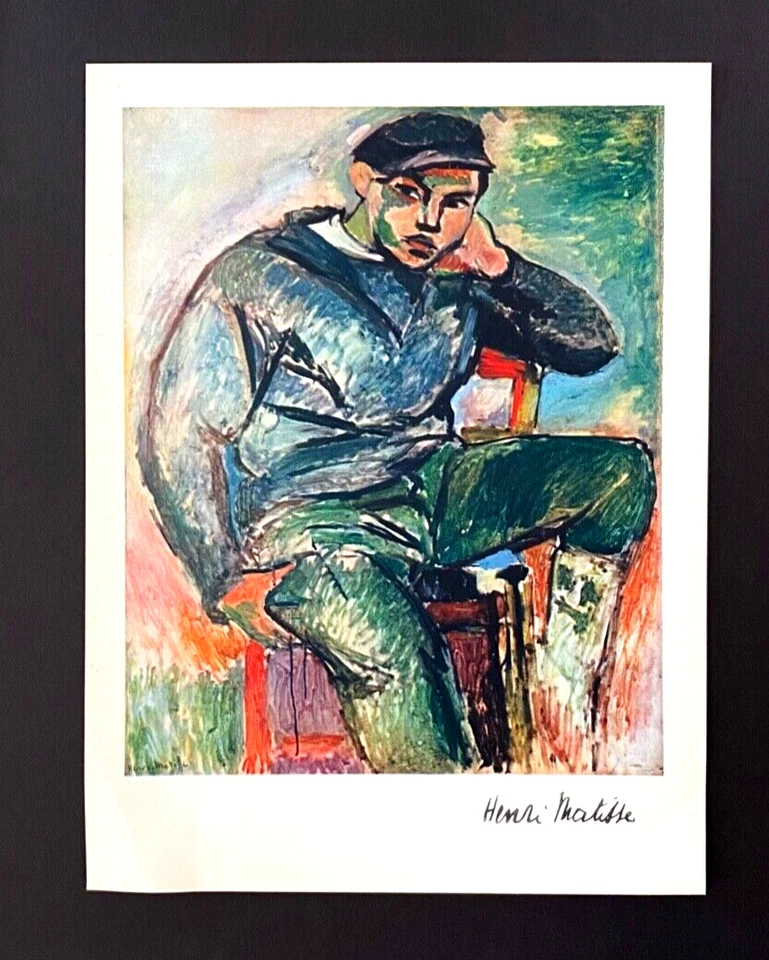 HENRI MATISSE + VINTAGE 1948 AWESOME SAILOR SIGNED PRINT + FRAMED + BUY IT NOW!! - Image 2 of 3