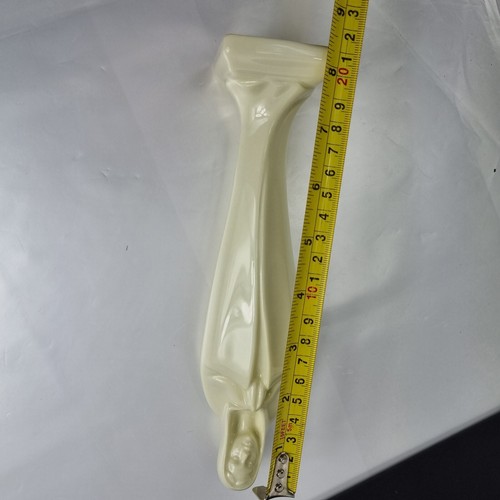 Vintage Keramik Porzellan weiße Figur Jungfrau Maria Madonna betend unbeschriftet 8 Zoll - Bild 10 von 10
