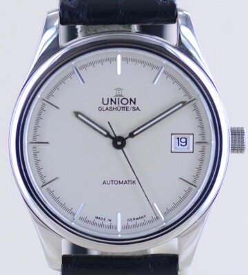 Union Uhr Diplomat Klassik Datum Cal 26 GO Manufakturwerk Automatik Dresswatch