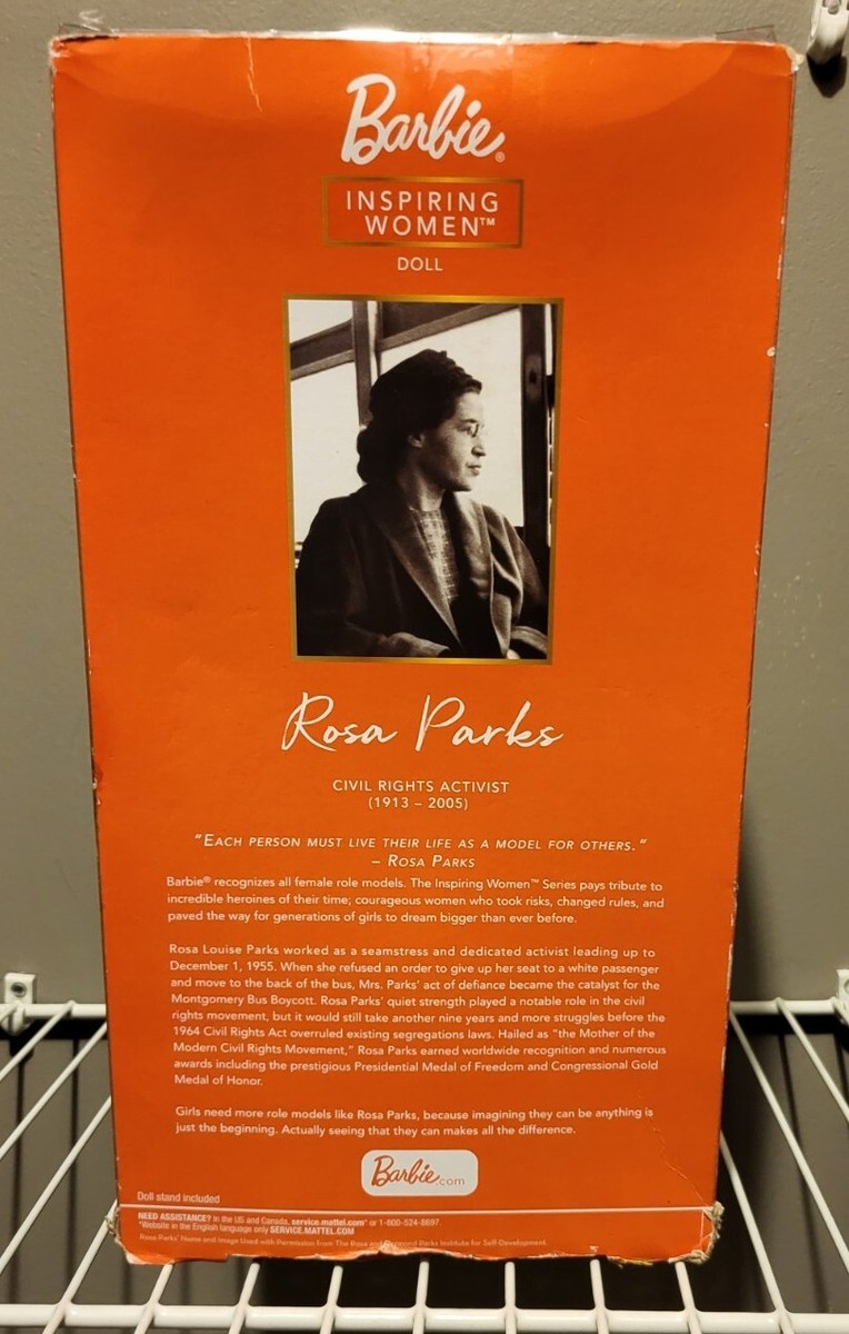 Barbie Inspiring Women Series Rosa Parks Collectible Doll - With Fashion, Accessories, Stand & Certificate
