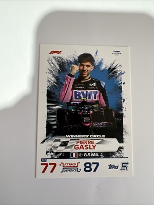 Pierre Gasly Topps F1 Turbo Attax 2024 GEWINNERKREIS Karte #137. Neu