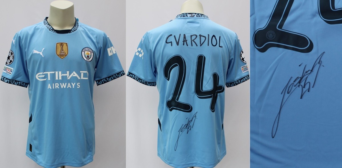 2024-25 Josko Gvardiol Signed Manchester City Champions League