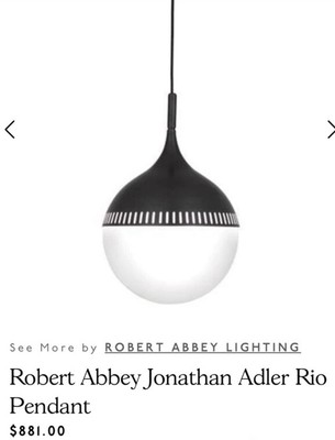 Robert Abbey Jonathan Adler Rio 1 Light 18'' Pendant, Deep Patina Bronze - Z779