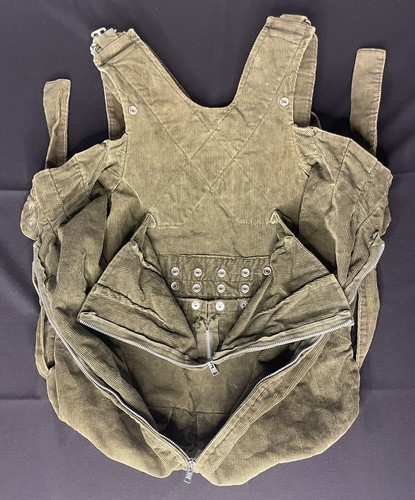Vintage SNUGLI Baby Carrier Sling Backpack 70’s Green Corduroy Cotton, Sheri-Lou - Picture 4 of 7