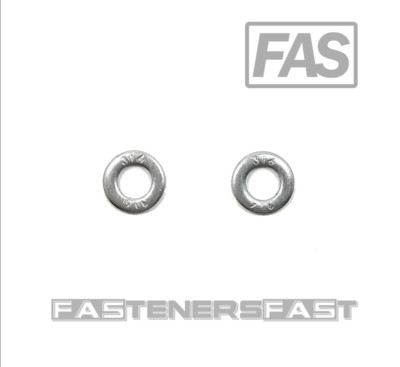 #ad 100 #10 ID x 3 8quot; OD 316 Stainless Steel Flat Washer 316 MARINE GRADE $10.00