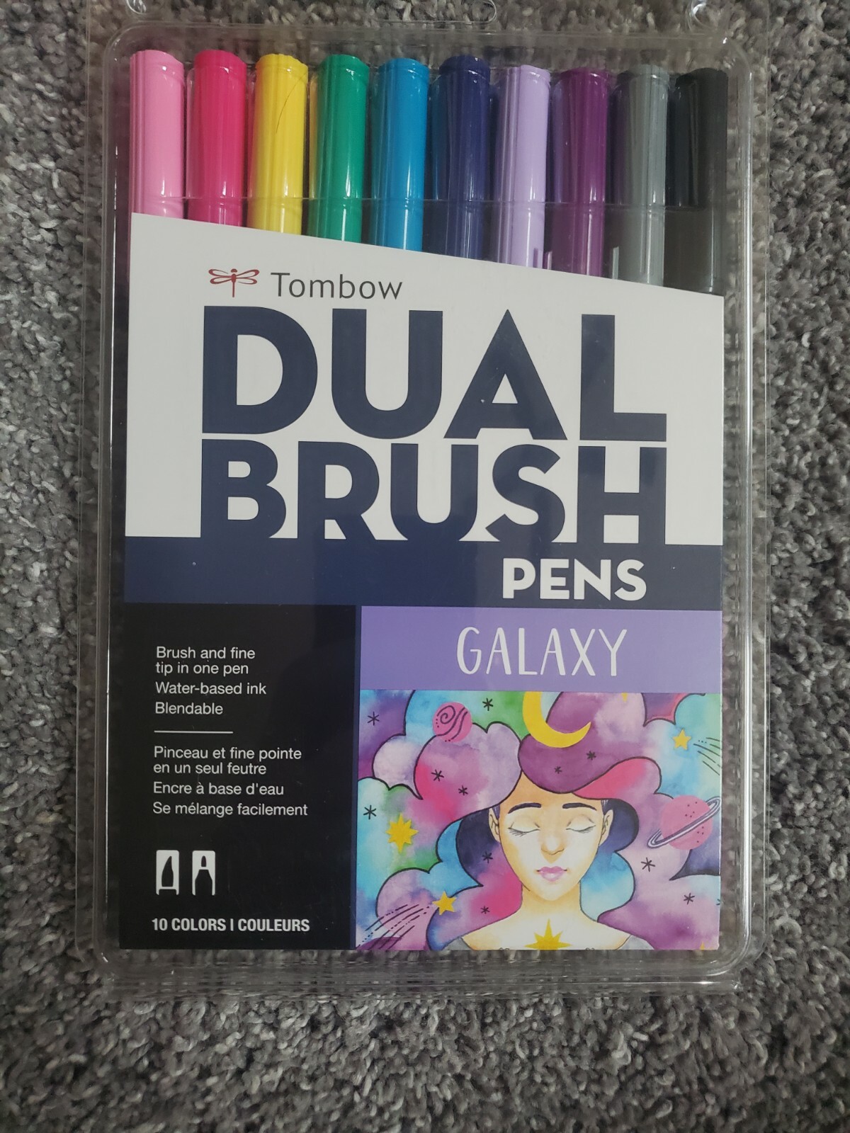 Tombow Dual Brush Pens Art Markers Brush and Fine Tip, Galaxy 