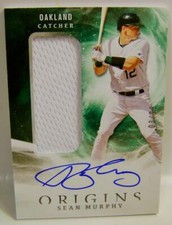 SEAN MURPHY /99 AUTO RELIC ORIGINS PANINI CHRONICLES BASEBALL 2020