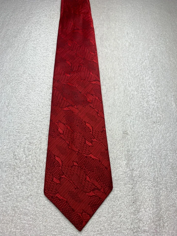 CORBATA MACRAE VINTAGE NIÑOS AÑOS 40 - 70 MODA DIVERTIDA ROJA NEGRA 4,25 X 52 Foto 2 de 4