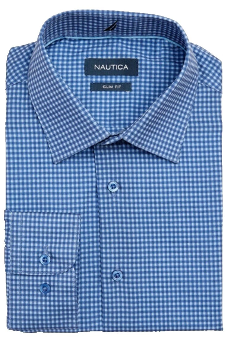 Nautica Slim Regular Size Casual Button-Down Shirts for Men