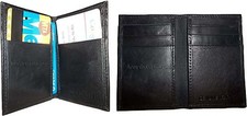 2 Black skinny leather 6 business and credit card case, leather card case BNWT