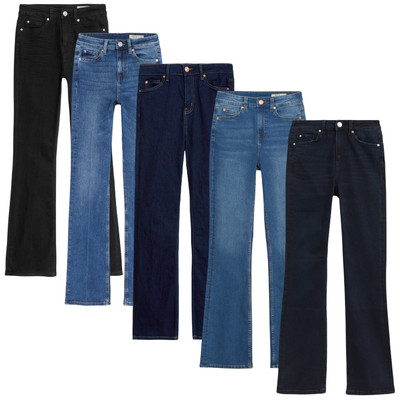 Damen M&S EVA High Waist Bootcut Jeans schwarz blau Größen 6 - 24 AKTUELLE LINIE