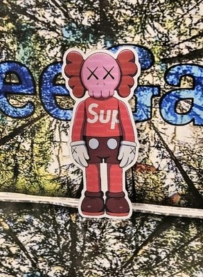 Kaws x Supreme 3D Lenticular Sticker 