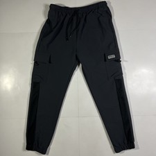 Public Record Cargo Joggers Athletic Men s Size L Dark Gray Drawstring