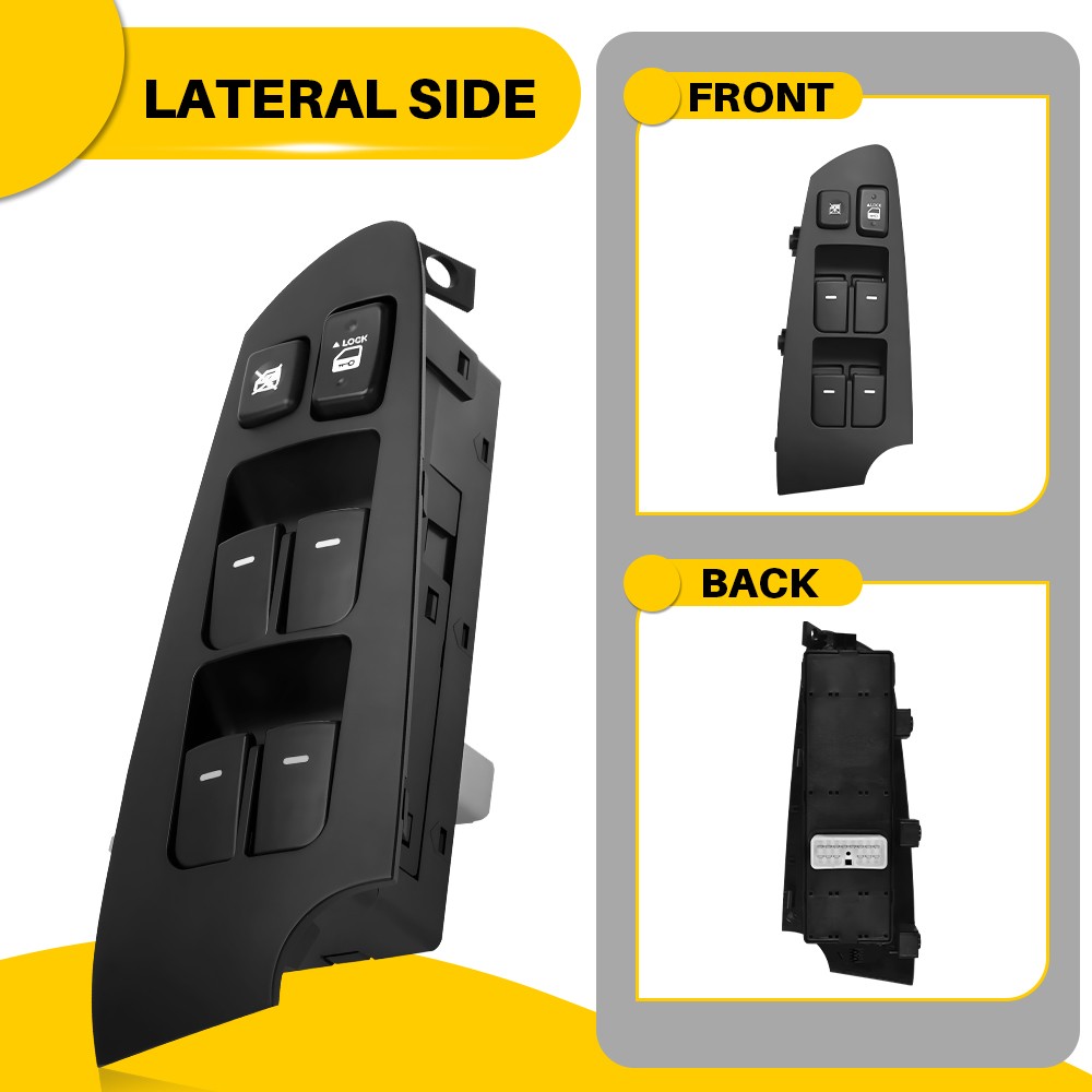 Front Left Master Main Power Window Switch For 2010-2013 Kia Forte 93570-1M100WK