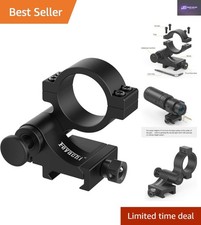 Quick-Release 30MM Flip to Side Mount for M36/M37 Magnifiers in Tactical Black