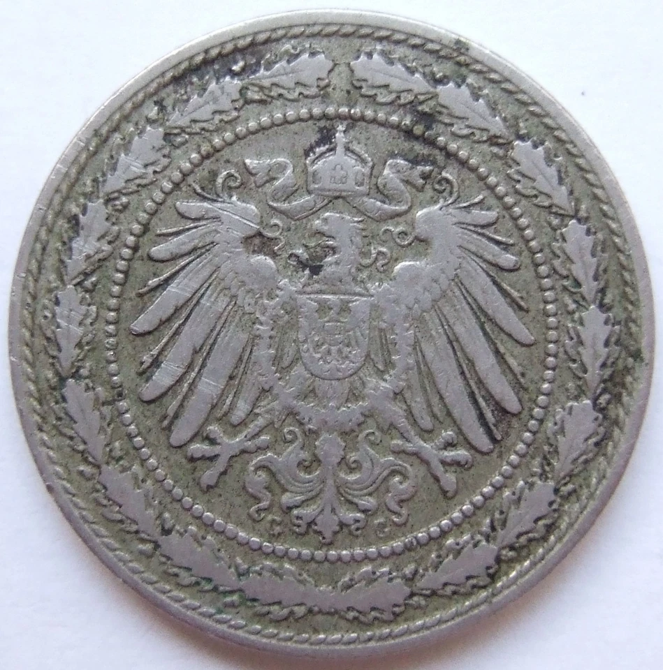 Coin German Reich Empire 20 Pfennig 1890 G IN Very fine - Image 2 of 2
