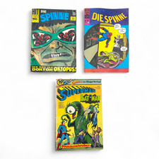 3 Vintage Comics Die Spinne & Superman Batman...
