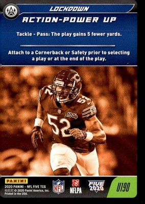 2020 Panini NFL Five #U190 Lockdown