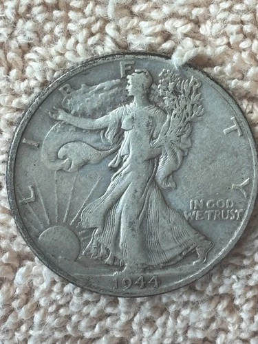 1944-D Walking Liberty Silver Half Dollar Circulated 50C Uncertified (91)