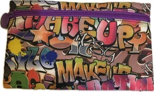 IPSY MAKEUP BAG POUCH COSMETICS GRAFFITI 4.75”x7.25” ACCESSORIES ORGANIZATION