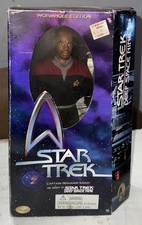 Vintage Star Trek DS9 Captain Sisko Wormhole Edition Figure Playmates Boxed