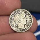1901 O Barber Silver Dime