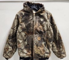 Carhartt YYJ144 Youth XL Thermal Lined Camouflage Active Jacket Distressed 90s