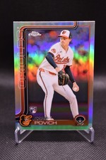 Cade Povich Rookie 2025 Topps Chrome Refractor Baltimore Orioles