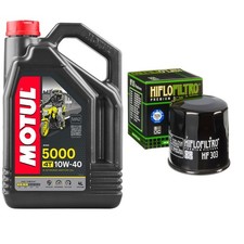 ZR1000 Z1000 Motul 5000 10w40 4L Oil Filter Kit Kawasaki ZR 1000 2007-2024 8.94 per litre