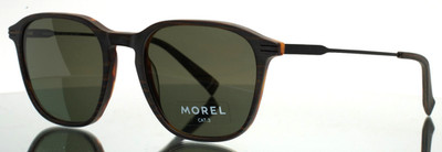 MOREL Monaco 2 SP01 Brown Mens Square Polarized Sunglasses 54-21-145 B:46 C