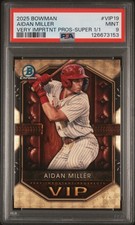 Marketplace image: 2025 BOWMAN VERY IMPORTANT PROSPECTS SUPERFRACTOR 1/1 AIDAN MILLER 1/1 PSA 9