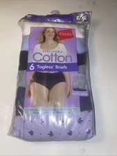 Hanes Women's Breathable Cotton Tagless Briefs XL Size 8