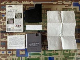 NES Nintendo Pipe Dream CIB Complete w Manual Rare Poster Insert Protector