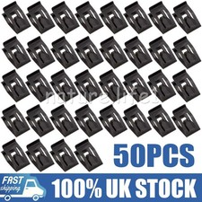 50PCS Front Interior Console Dash Dashboard Trim Metal Retainer Clip Car